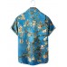 Oil Painting Print Lapel Shirt 52116180X