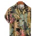 Men's Tropical Plant Hawaiian Short Sleeve Shirt